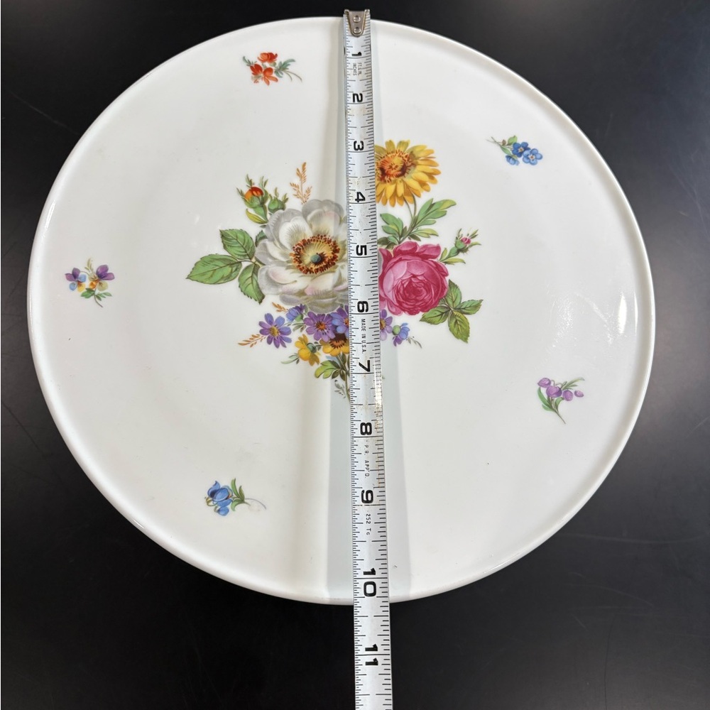 Richard Ginori Italy Floral Porcelain cake stand